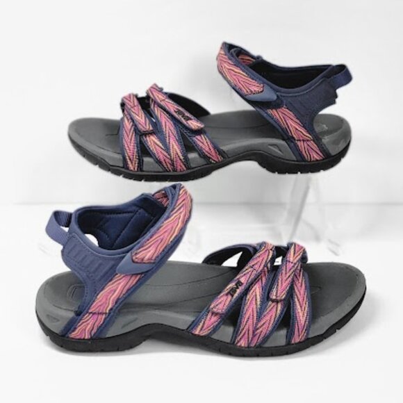 TEVA Women's Tirra Sport Hiking Sandal multi colorway Size 8 EUC - Picture 3 of 10